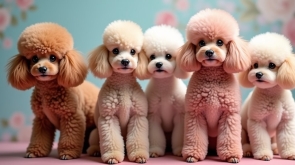 diverse poodle haircut styles